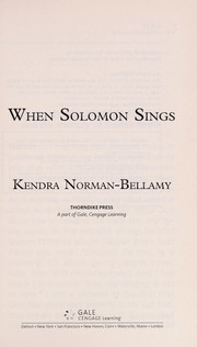 When Solomon sings Cover Image