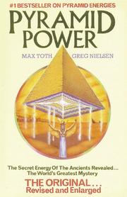 Pyramid power : the secret energy of the ancients revealed  Cover Image